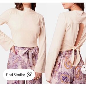 Band of the Free Avril Cropped Blouse medium NWT